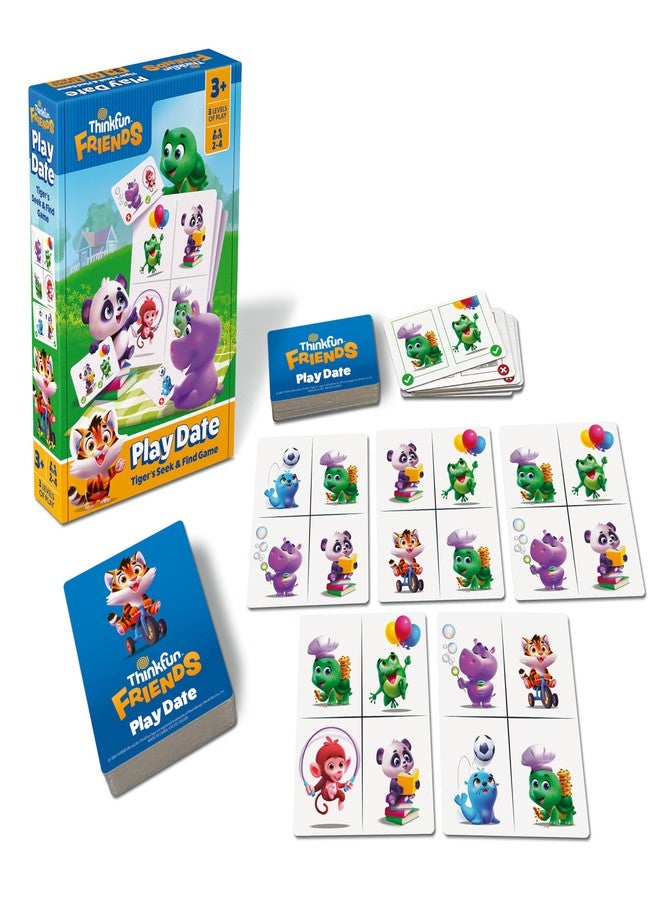 ThinkFun Friends: Play Date - A Matching Game for Preschool Fun - Build Skills, Foster Friendships, and Learn Through Play - MESH Accredited - Kids 3+ - Image 1